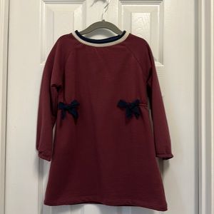 Zara Baby Burgundy Toddler Girl Dress Size 3-4